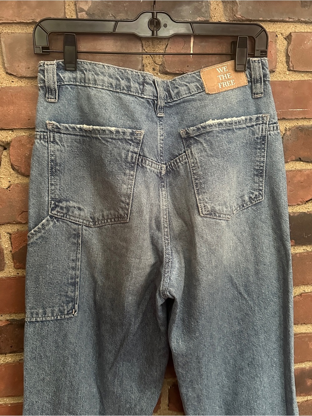 Free People WE THE FREE baggy jeans size 28 X 32 / 11.5” rise - Picture 3 of 8